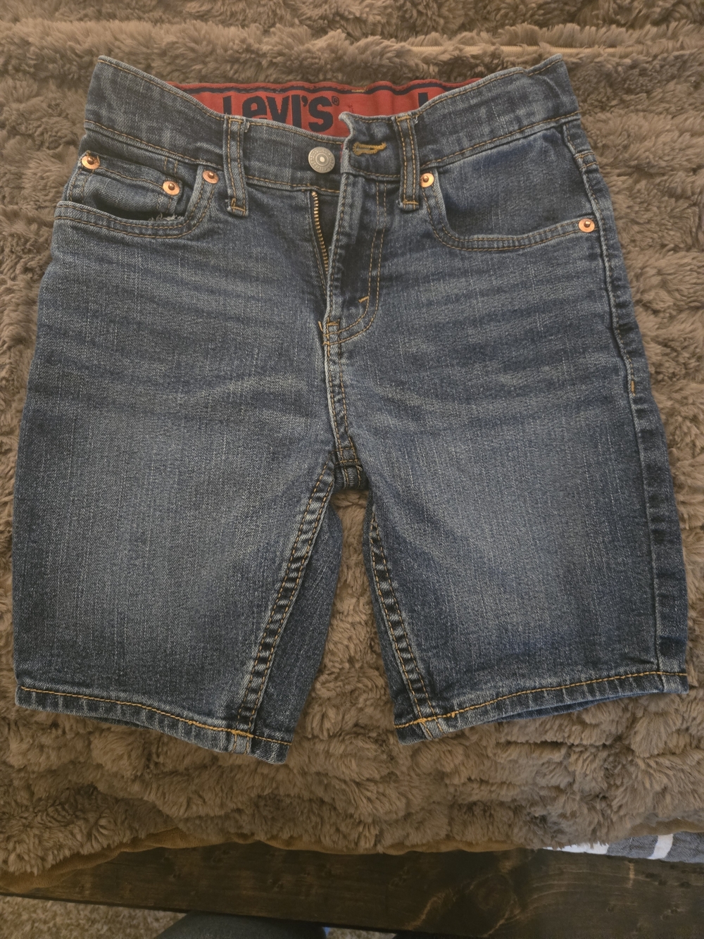 Levi's Blue Denim Shorts Boys
